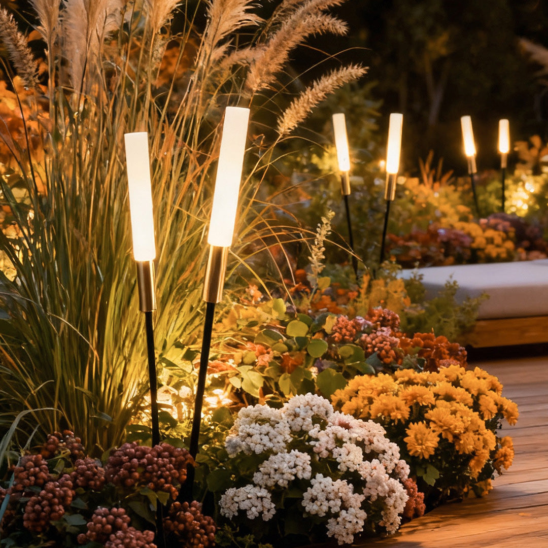 Reed Stake Garden Lights, Solar LED Stems for Beds and Borders, view 8