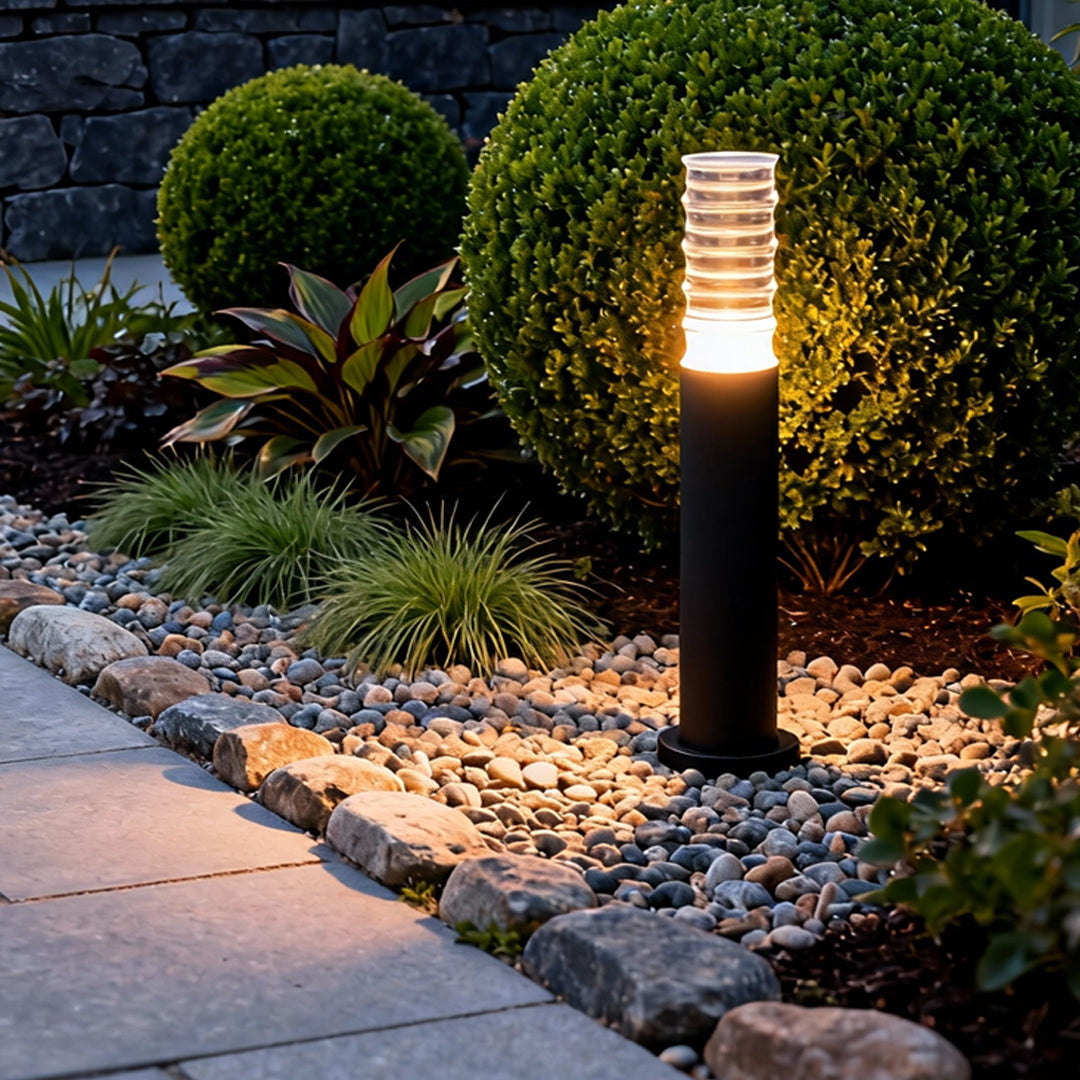 Bamboo Joint Bollard Light, Slim Sealed Aluminum Path Light, view 4