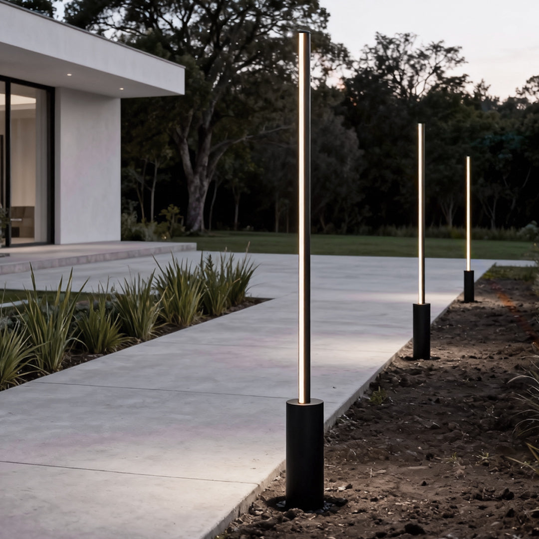 Slim Linear Light Bar Garden Lamp, Stainless Steel Path Light