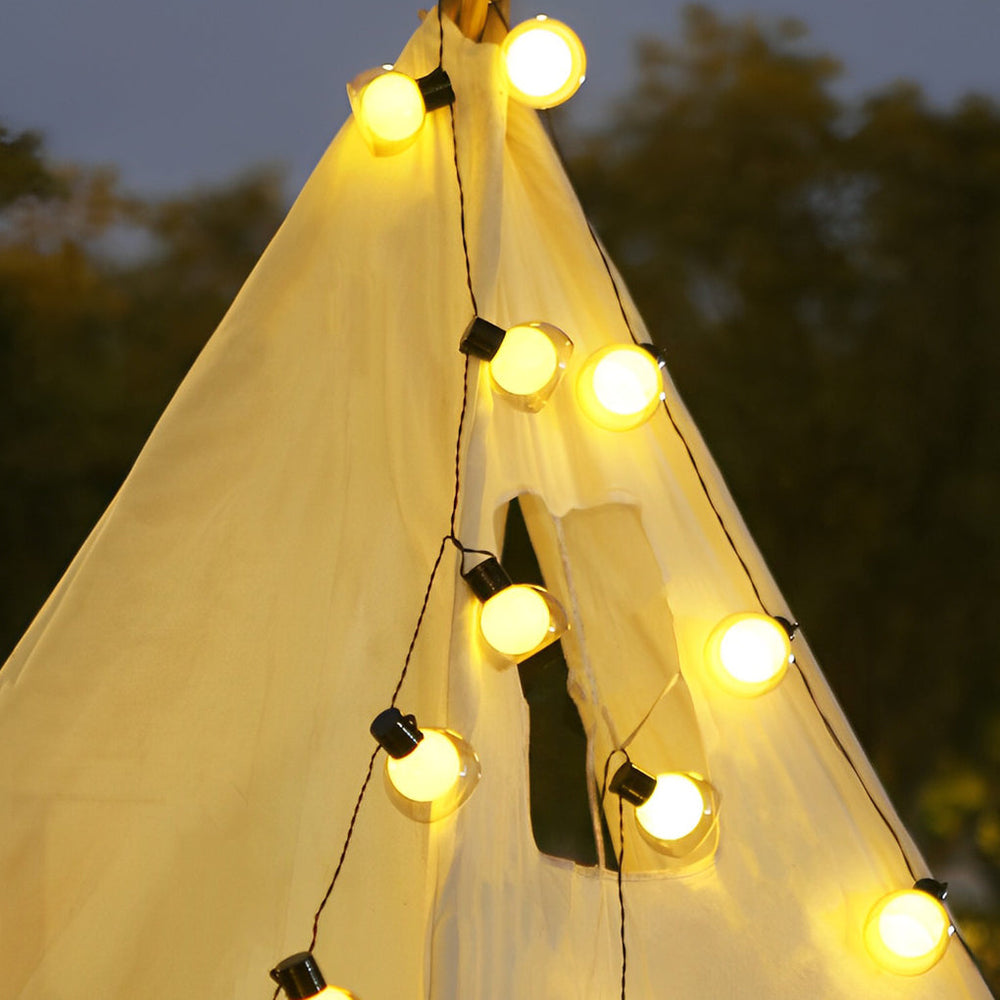 Globe String Lights, Multi Power Outdoor Patio and Pergola Set, view 5