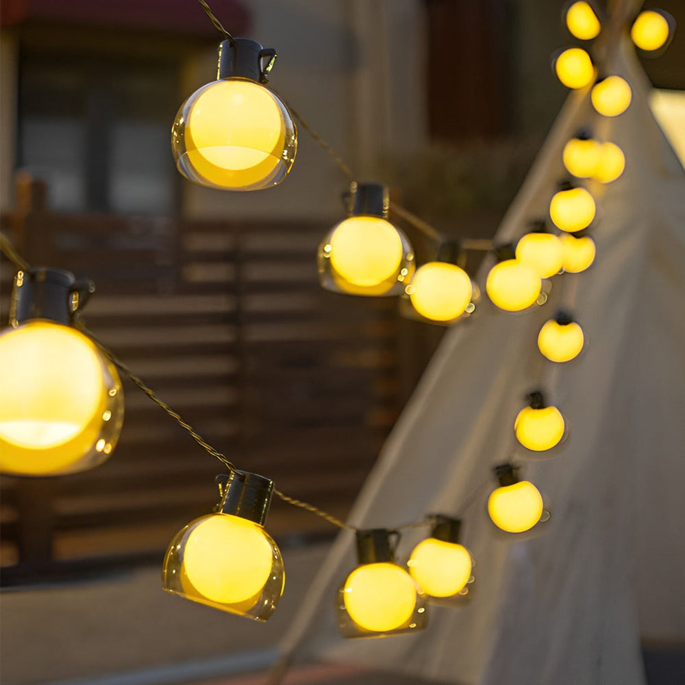 Globe String Lights, Multi Power Outdoor Patio and Pergola Set, view 8