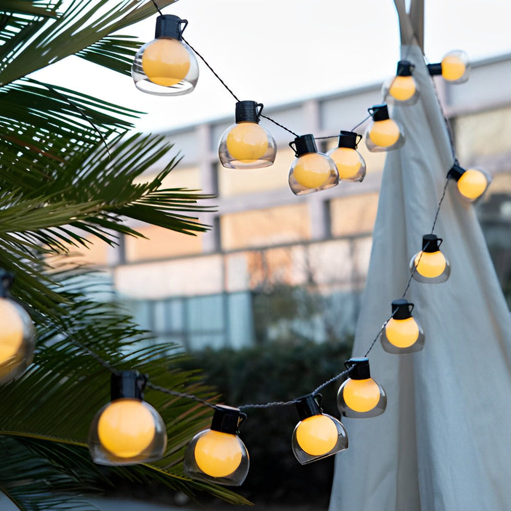 Globe String Lights, Multi Power Outdoor Patio and Pergola Set, view 3