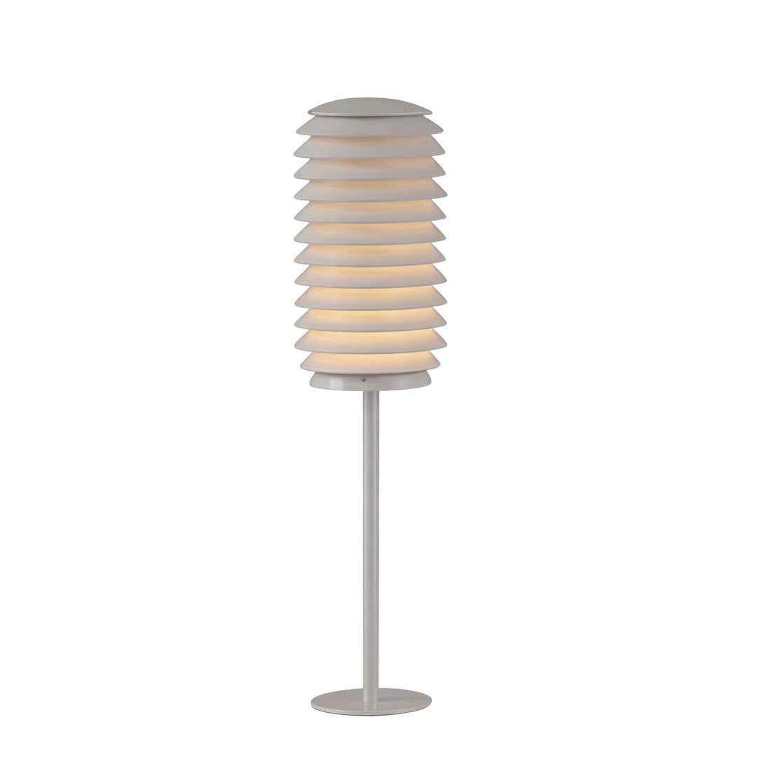 Stacked Fin Bollard Light, Stainless Steel Landscape Path Lamp