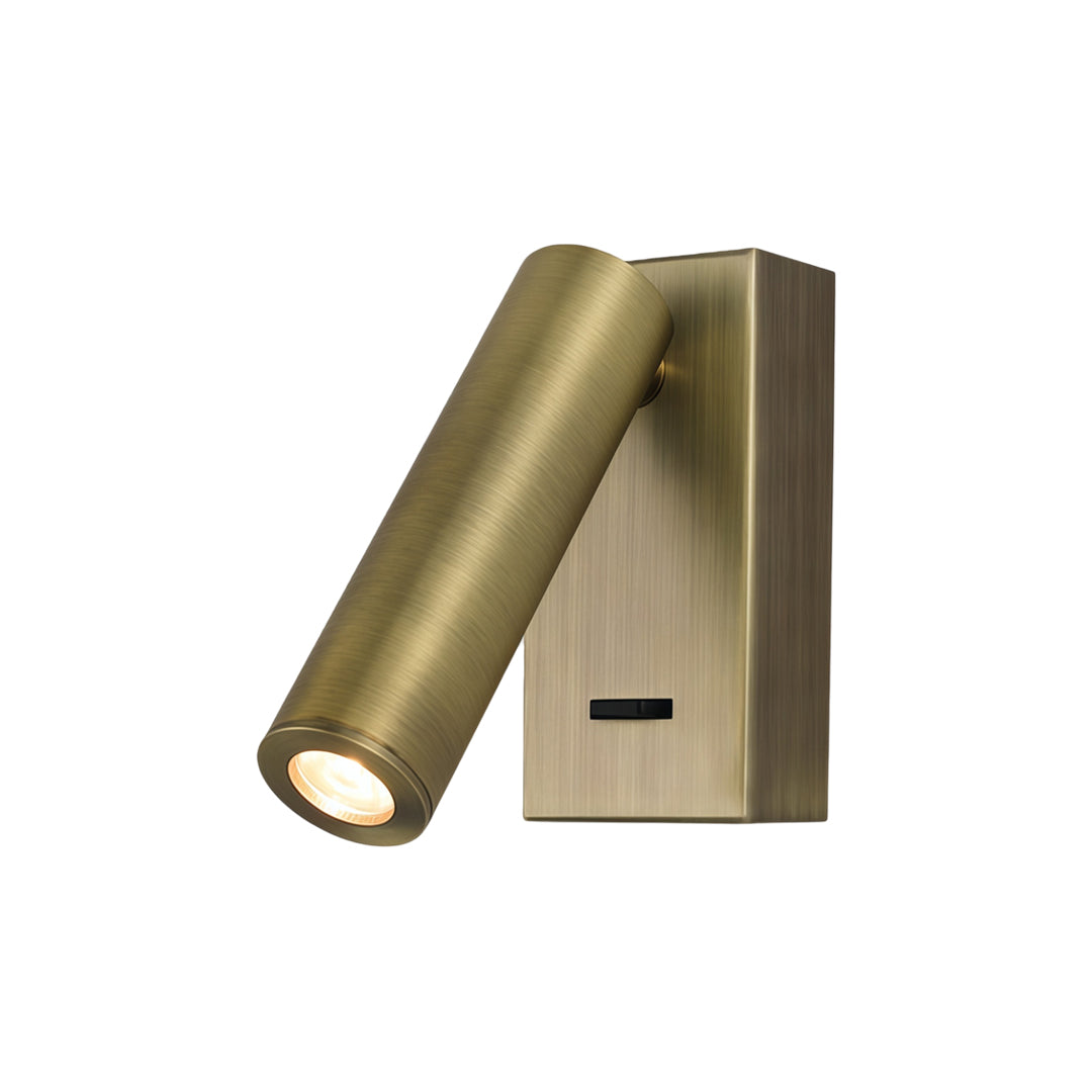 Bedside Reading Wall Light, Metal Adjustable Spot Sconce