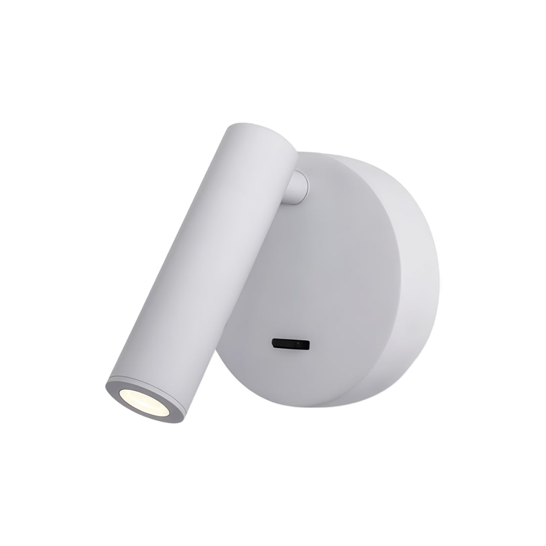 Bedside Reading Wall Light, Metal Adjustable Spot Sconce