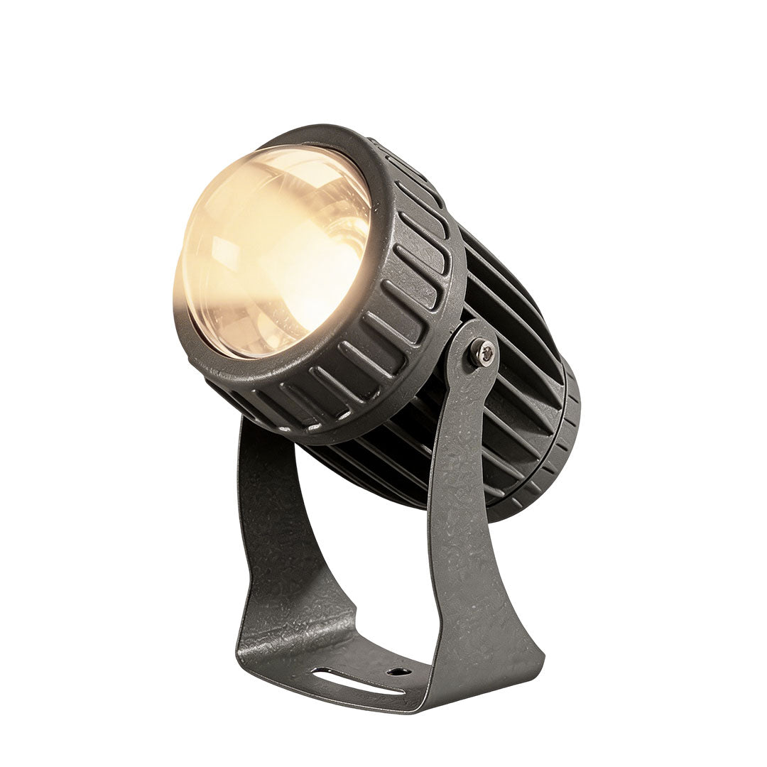 Compact Landscape Spotlight Set, Gray Aluminum Garden Light, view 9
