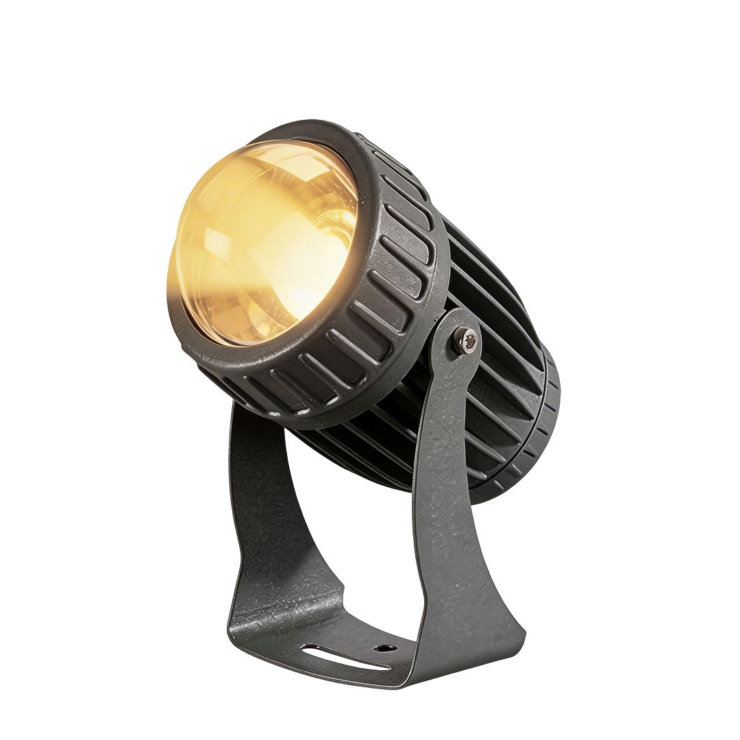 Compact Landscape Spotlight Set, Gray Aluminum Garden Light, view 8