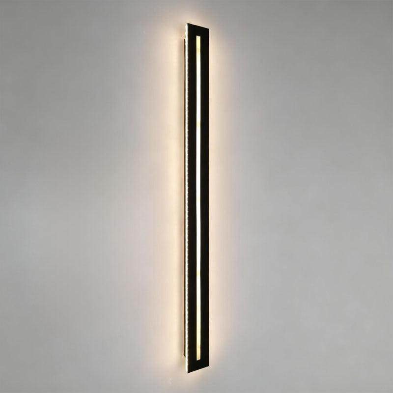 Slimline Linear Wall Sconce, Iron and Acrylic Bar Light