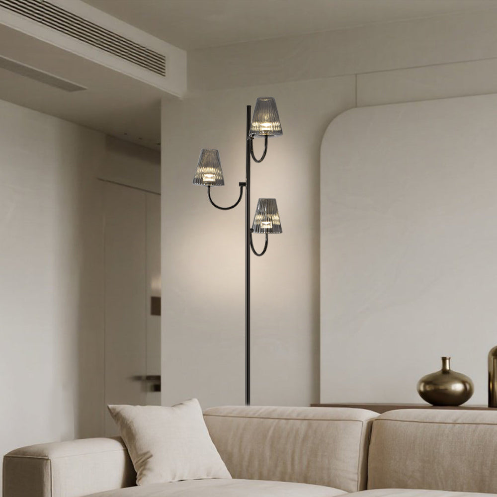 Minimalist Black Floor Lamp, Contemporary Standing Accent Light, view 6