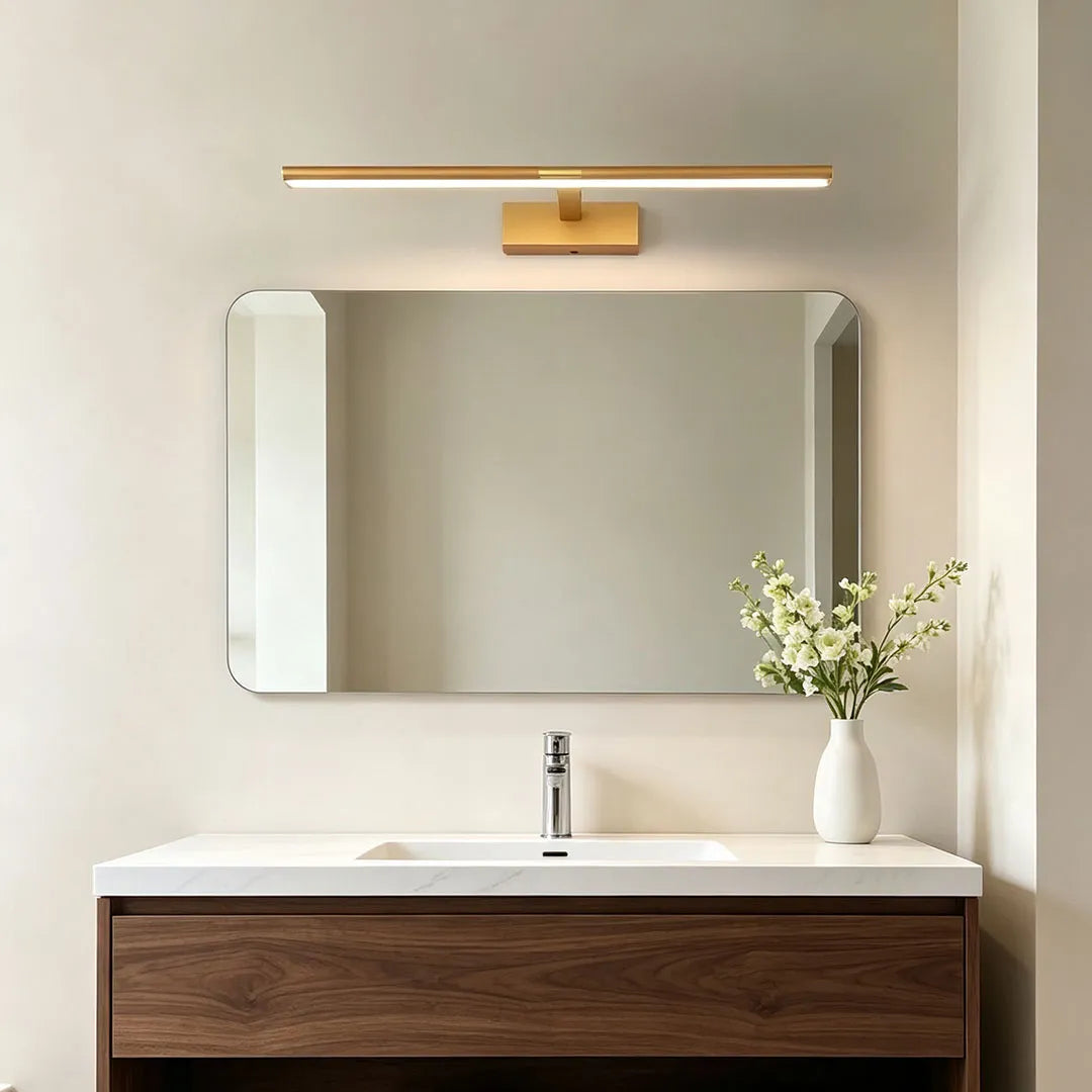 Extending Arm Vanity Light, Matte Aluminum LED Bath Bar