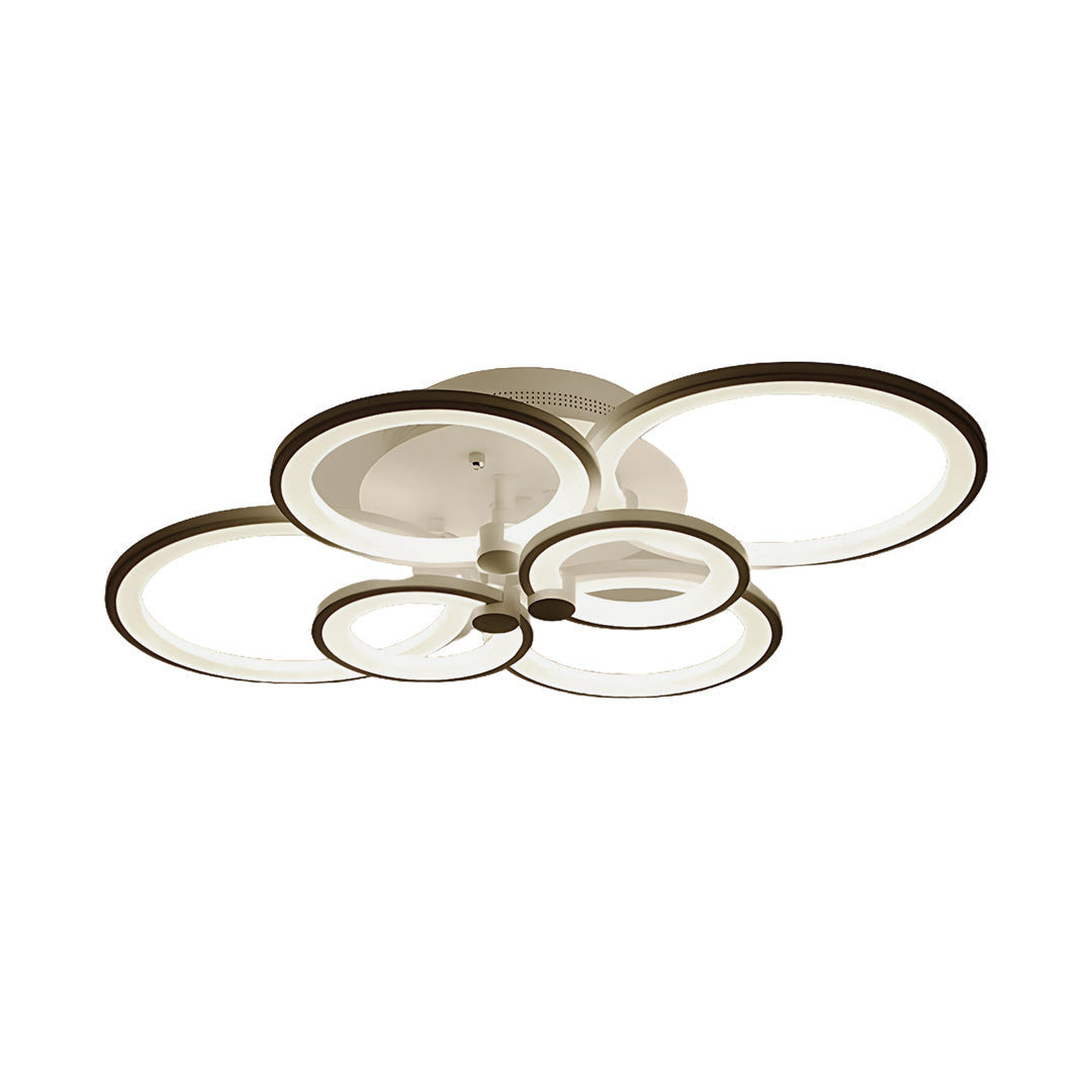 Overlapping Rings LED Ceiling Light, Acrylic Semi Flush Mount 23