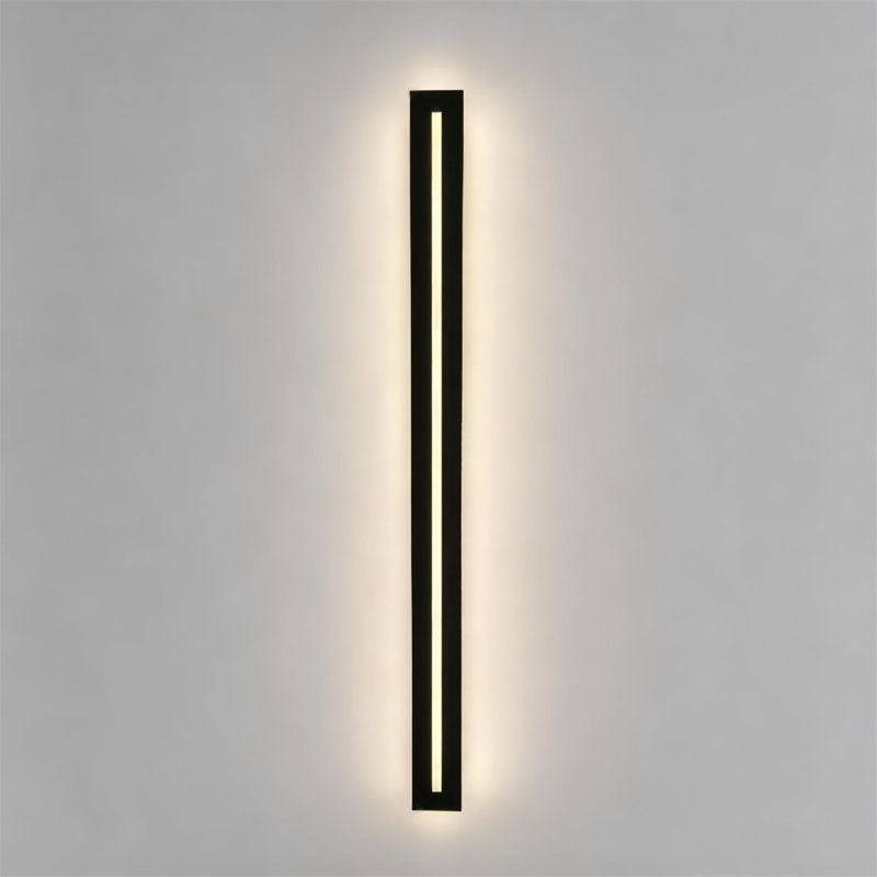 Slimline Linear Wall Sconce, Iron and Acrylic Bar Light