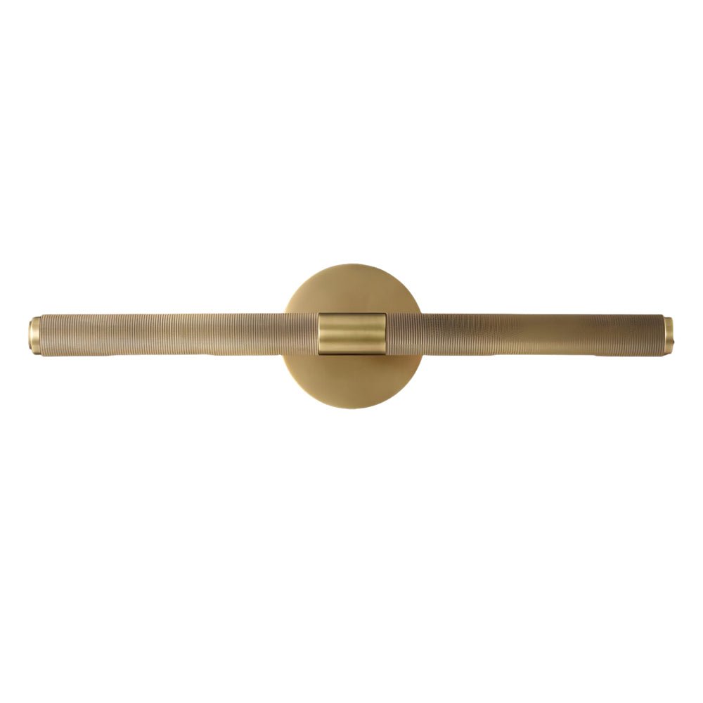 Ribbed Tube Vanity Light Bar, Metal Bathroom Mirror Light