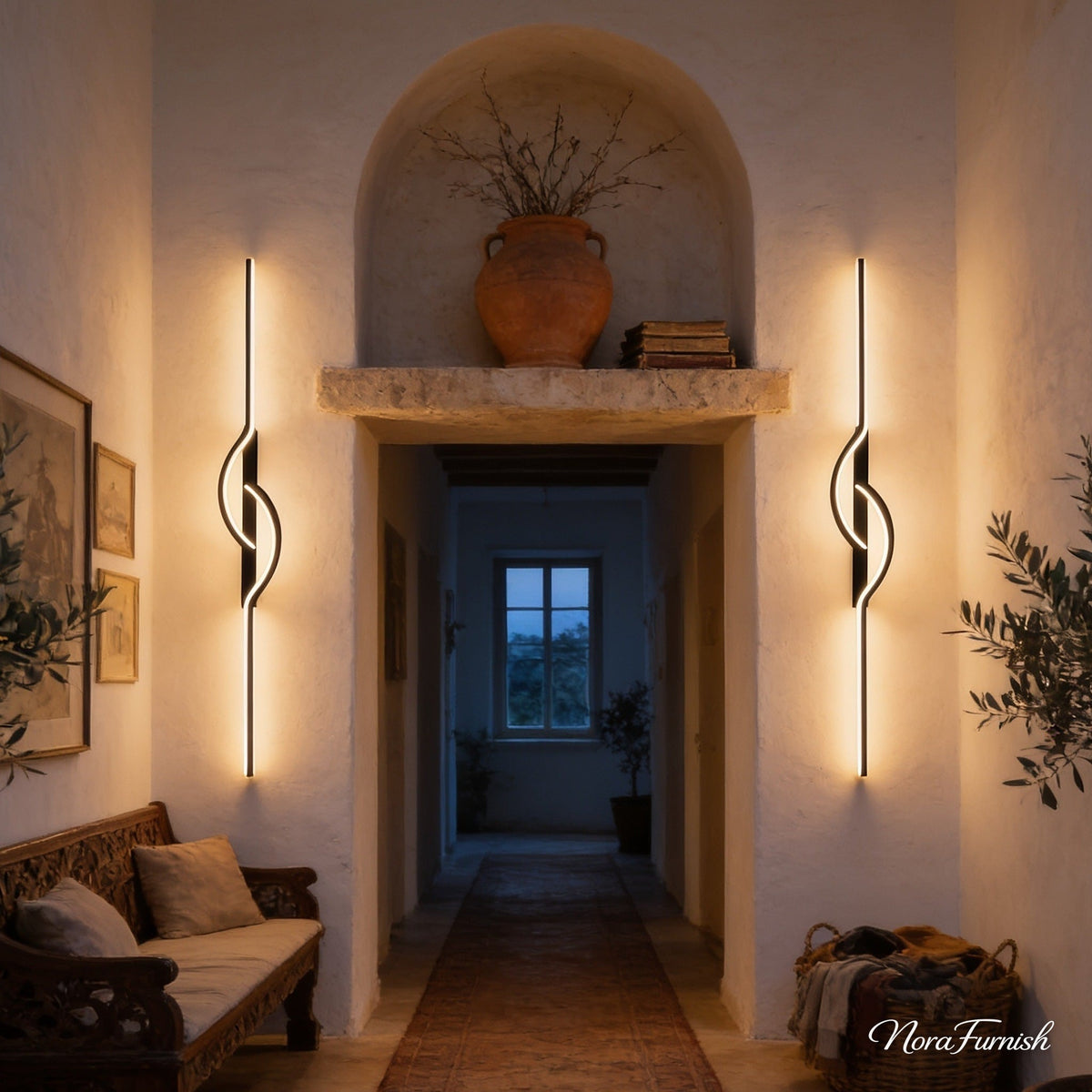 Modern Linear Wall Sconce, 47.2 in x 5.9 in, Warm White