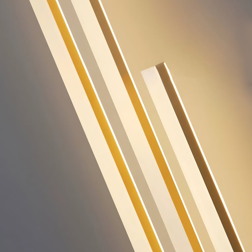 Triple Bar Linear Sconce, Iron and Acrylic Wall Light