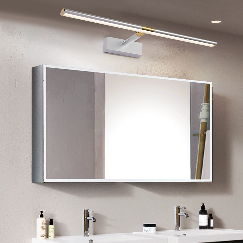 Extending Arm Vanity Light, Matte Aluminum LED Bath Bar