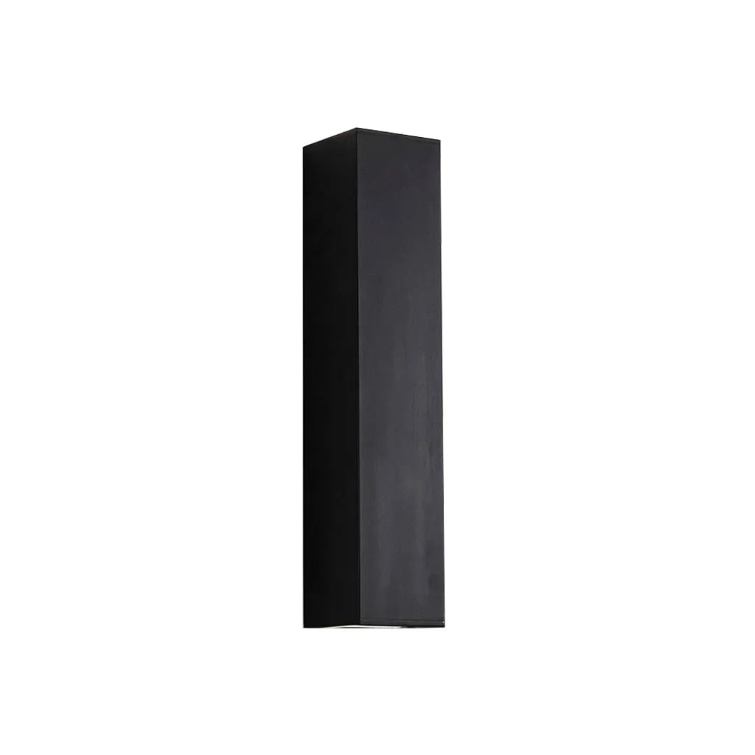 Slim Column Outdoor Wall Light, Black Aluminum Facade Light