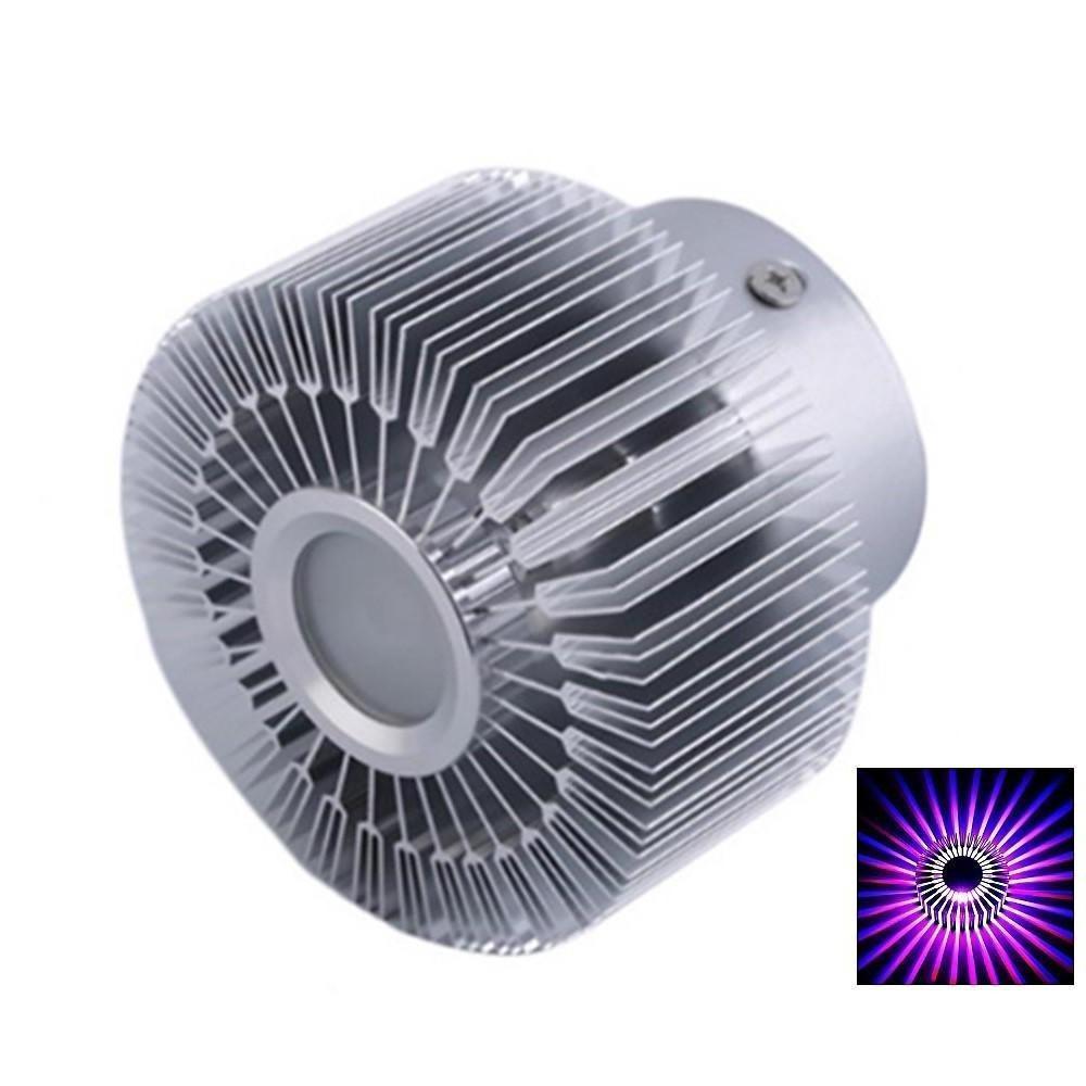 Sunburst Mini Ceiling Light, Silver Aluminum LED Flush Mount 11
