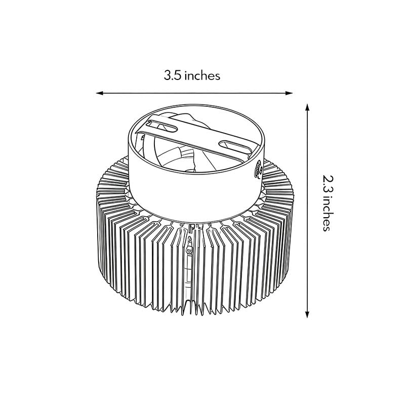 Sunburst Mini Ceiling Light, Silver Aluminum LED Flush Mount 12