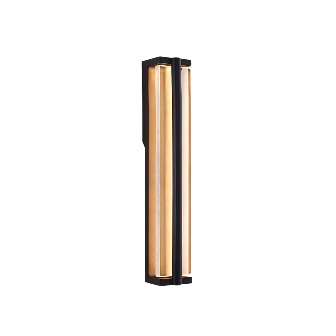Bubble Crystal Wall Sconce, Black Stainless Steel Outdoor Light