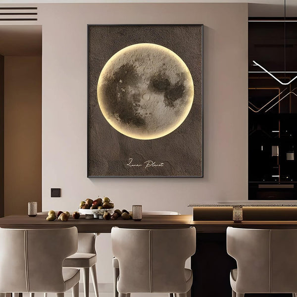 Moonlit Canvas LED Wall Art