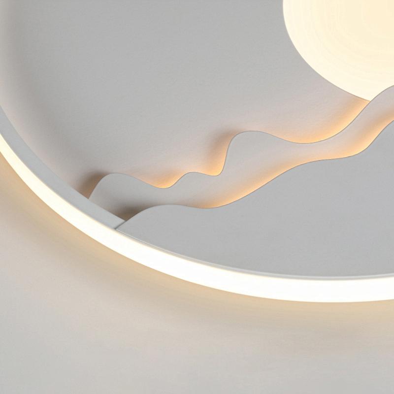Moonrise LED Wall Sconce, Aluminum Framed Landscape Wall Light
