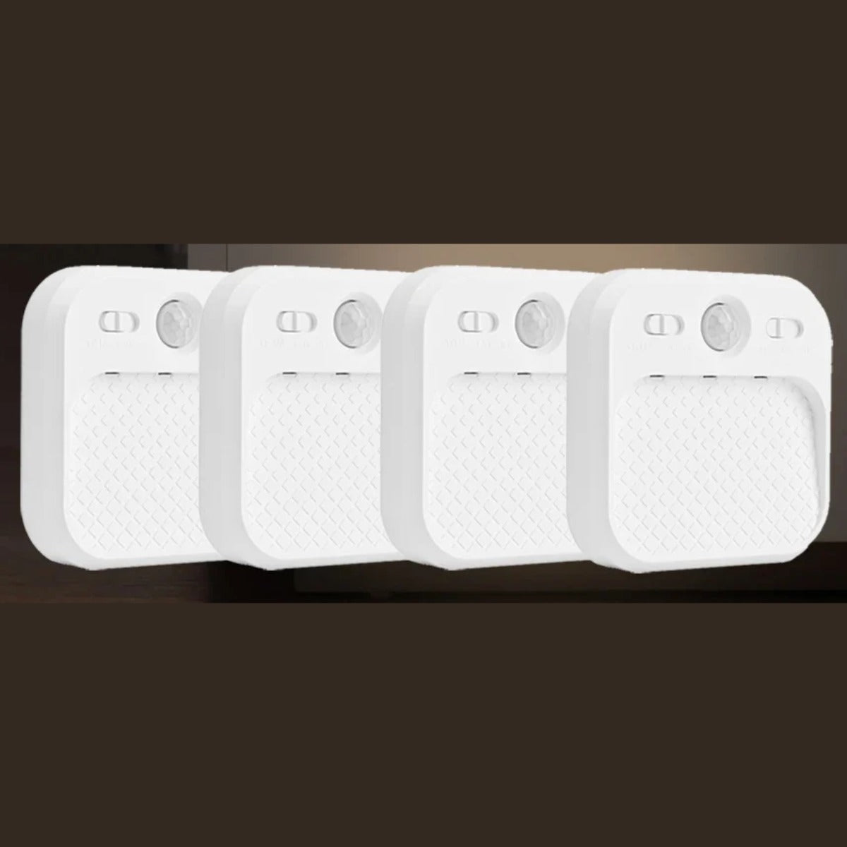 Four motion sensor night lights