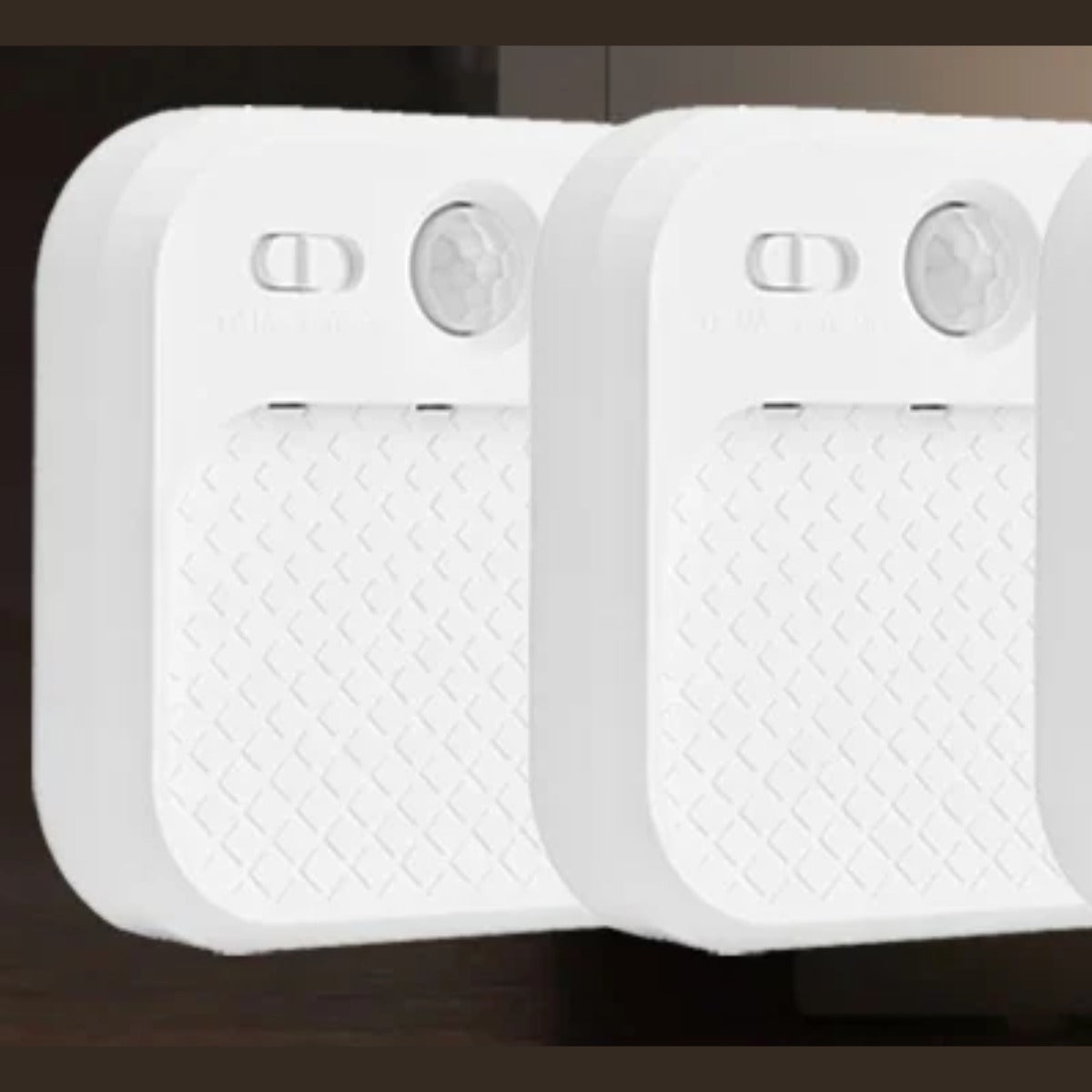 Two motion sensor night lights