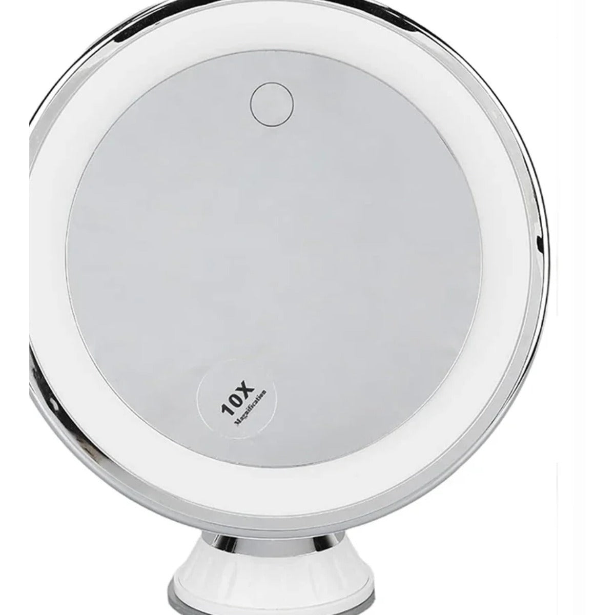 10X magnifying suction makeup mirror