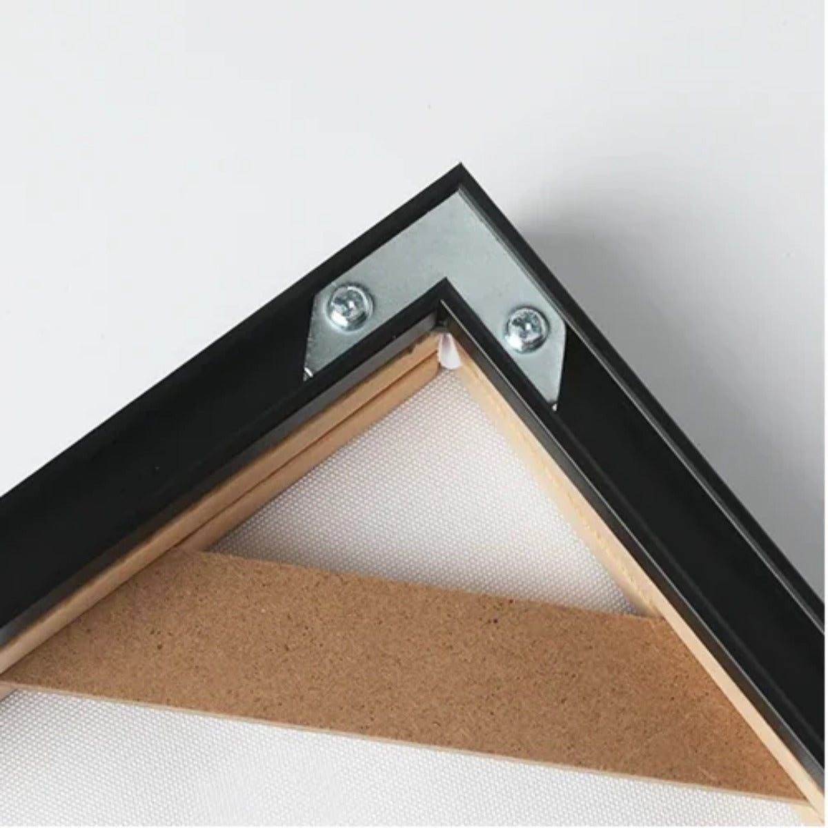 Canvas frame corner detail