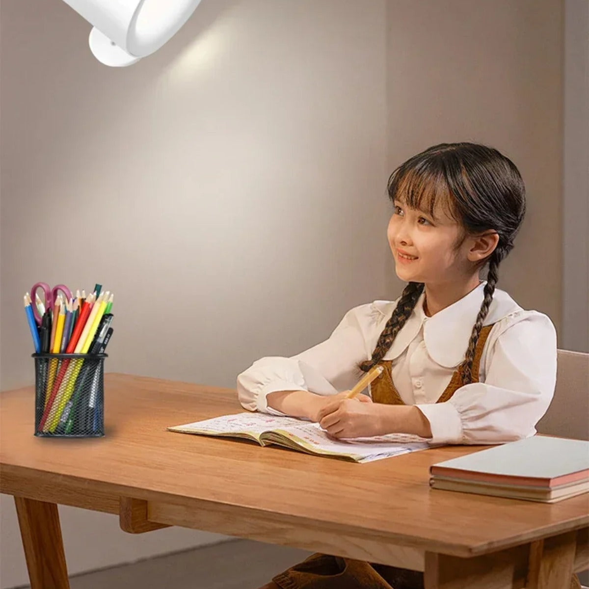Rechargeable Magnetic LED Wall Light 3 Colors Dual Head Up Down
