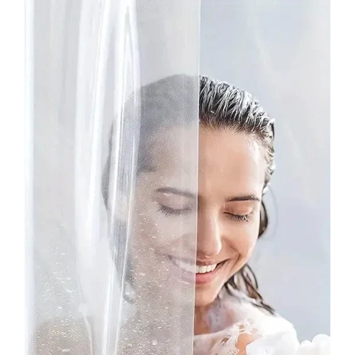 Clear liner in use