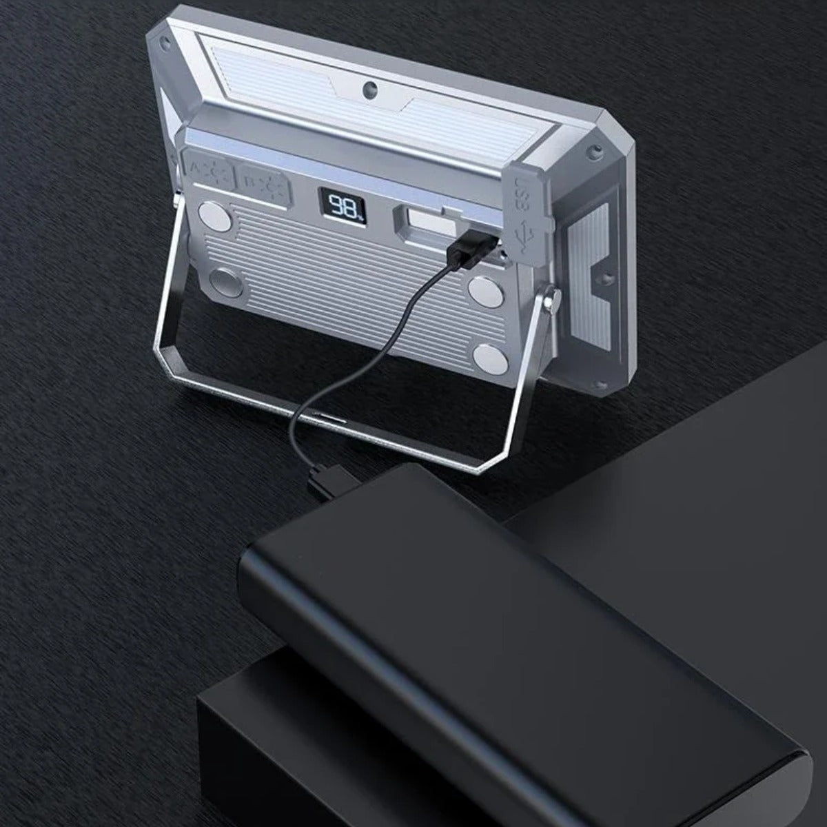 Rechargeable LED Camping Tent Light with High Power Searchlight