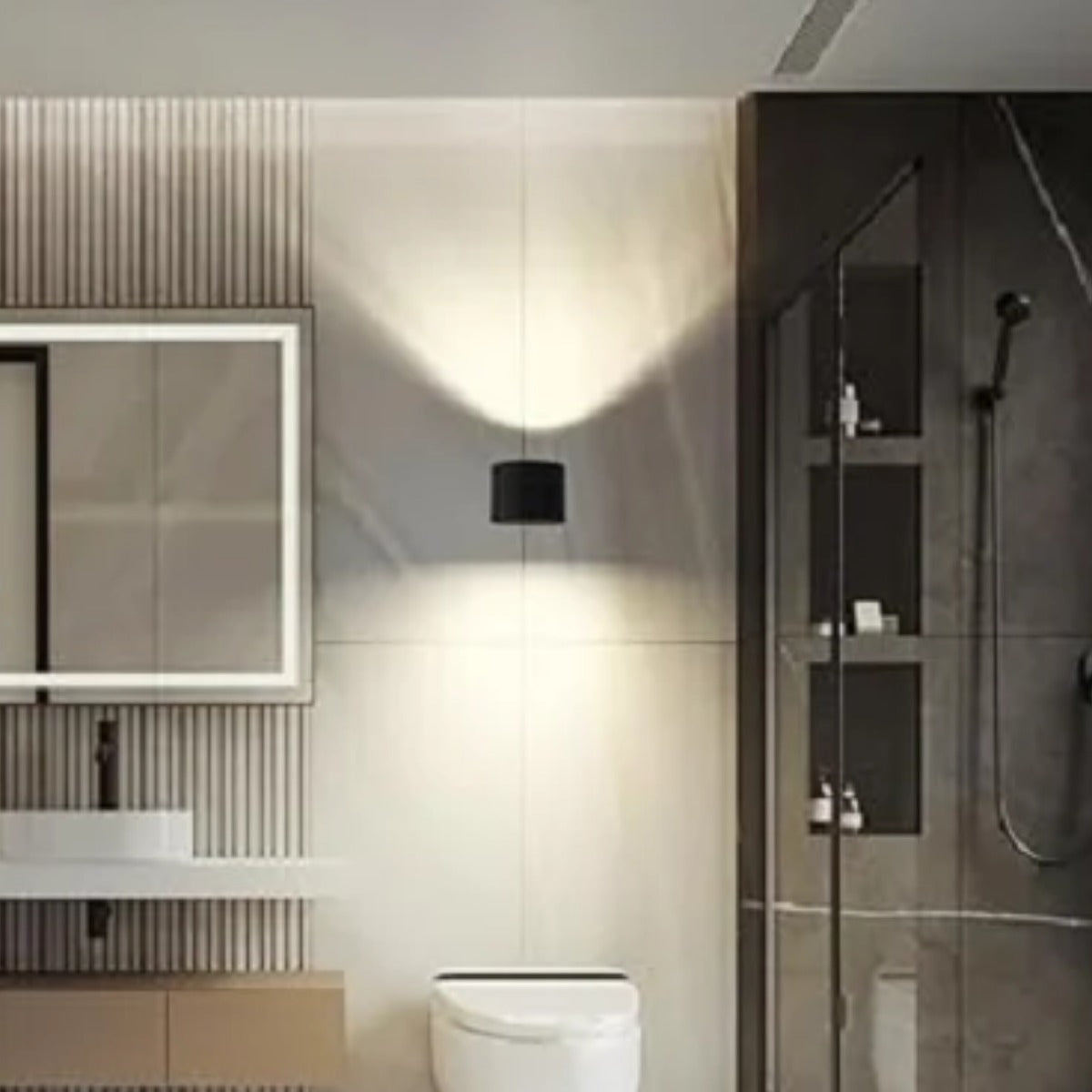 LED Wall Sconces Light Touch Control Double Head Wall Lamp 360