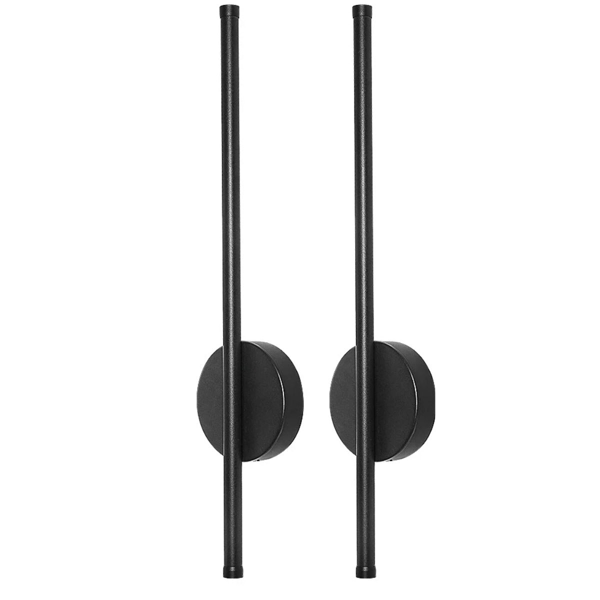 Pair of black wall sconces
