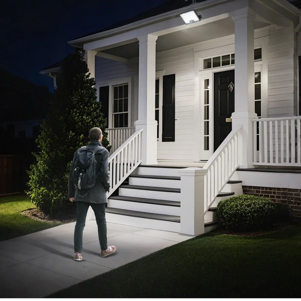 Solar Motion Sensor Outdoor Flood Light, Waterproof