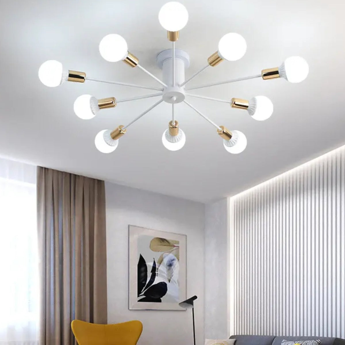 Vintage Pipe Loft Ceiling Chandelier