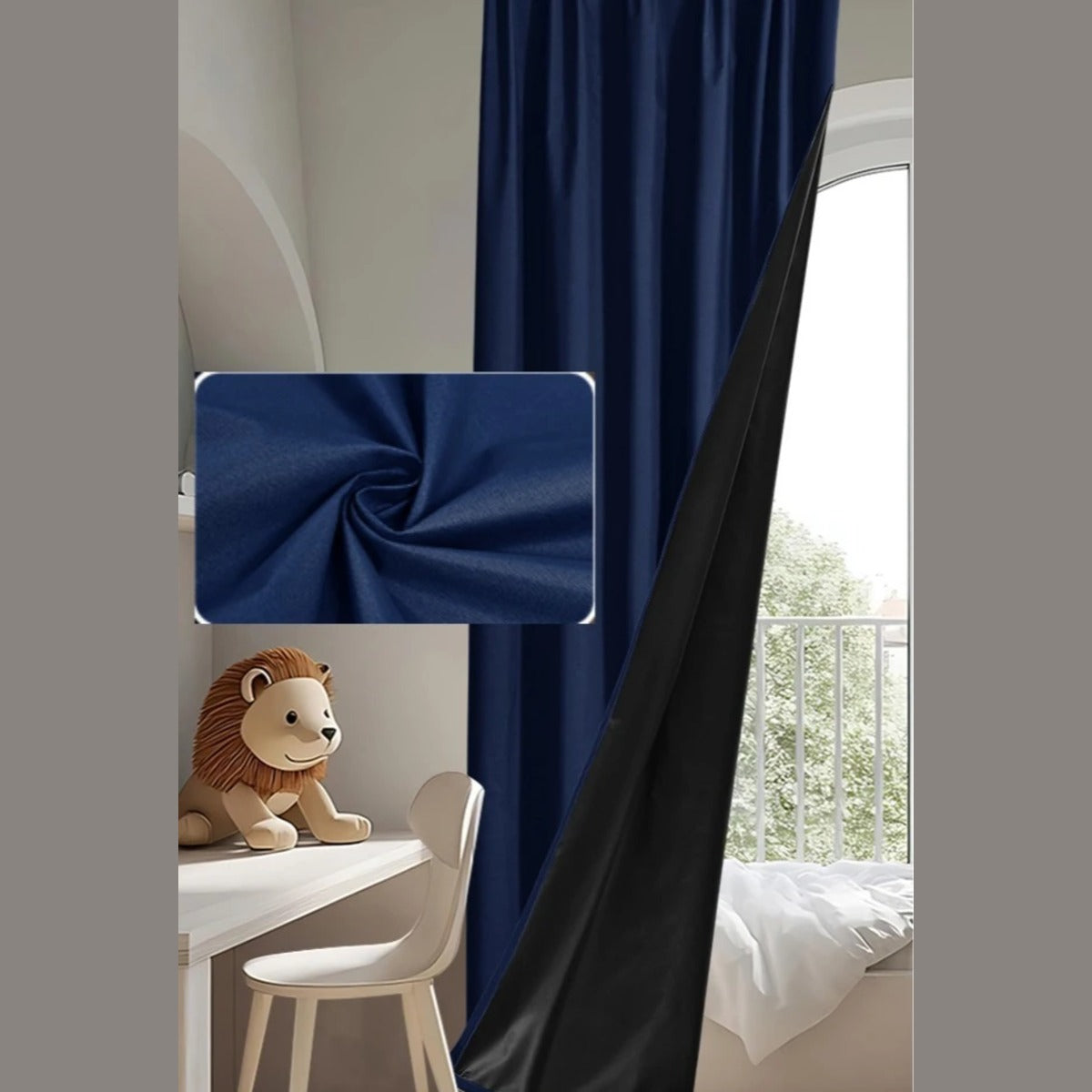 Custom Size Blackout Curtain Panel