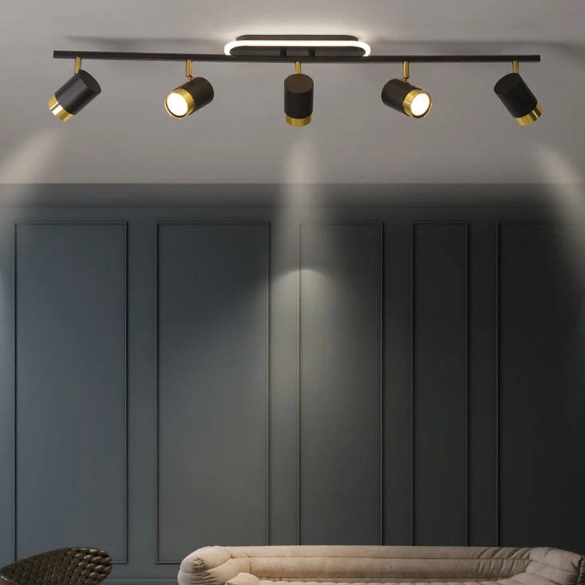 Long Linear LED Spotlight Chandelier