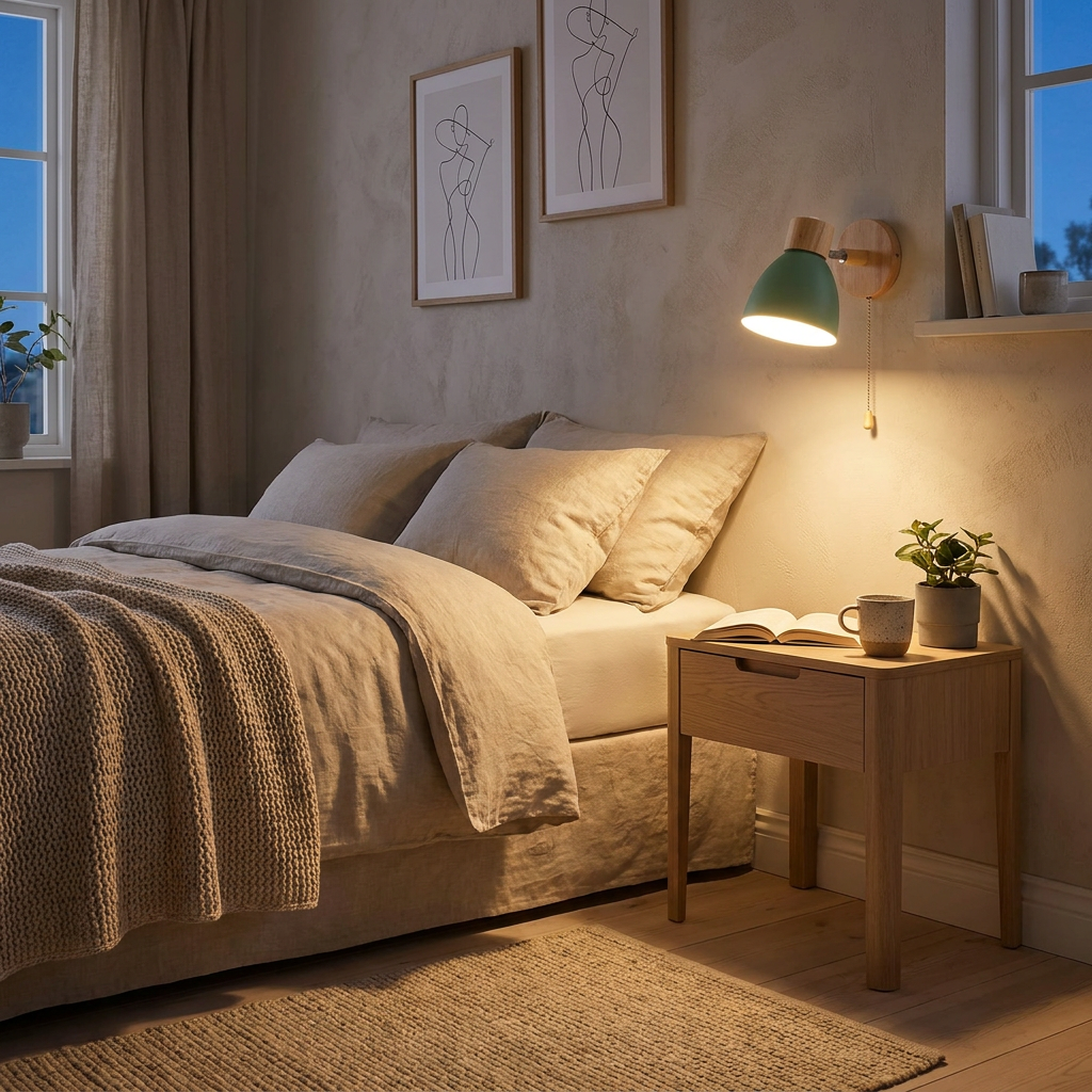 Guest Rooms lit in the evening, inspiration image