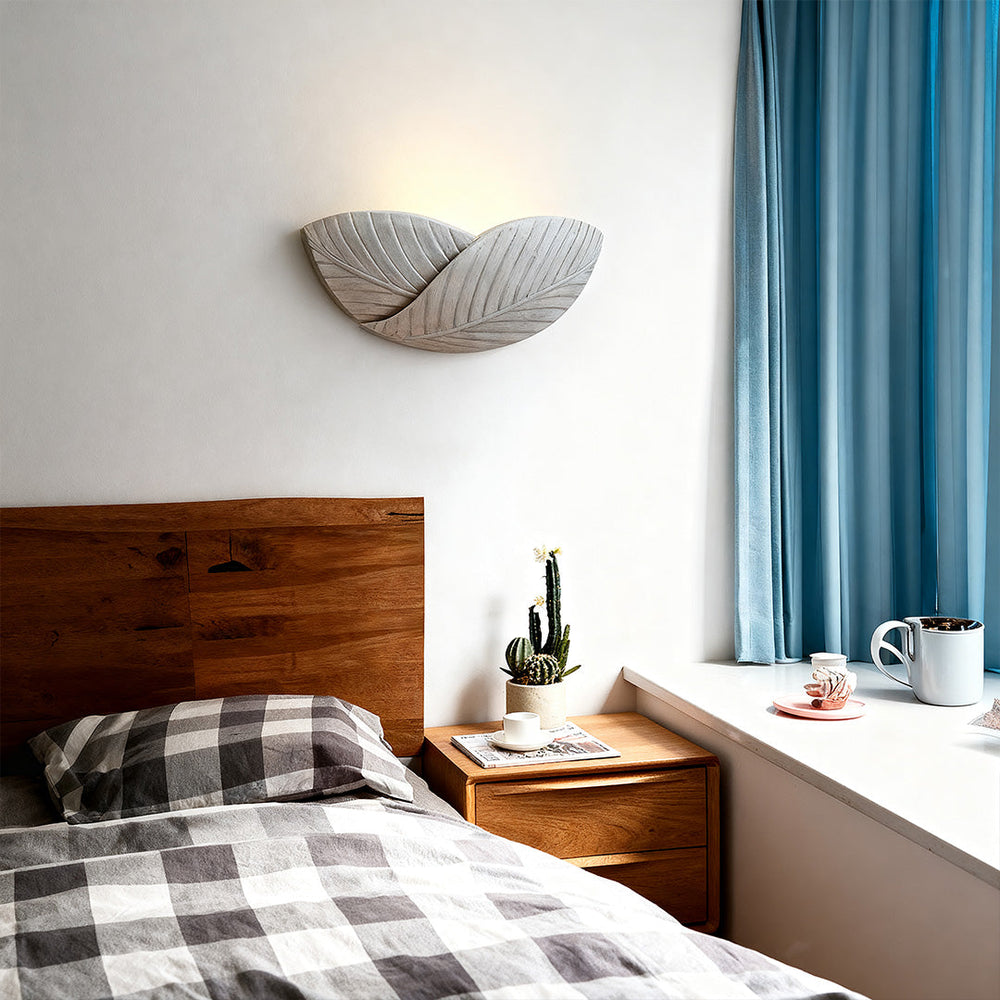 Cement Body Wall Sconce, Minimalist Concrete Uplight