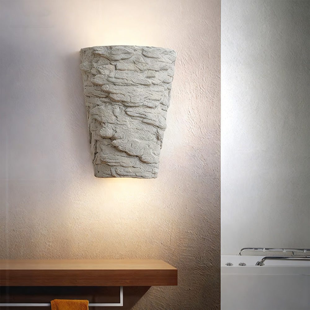 Cement Body Wall Sconce, Minimalist Concrete Uplight, view 8