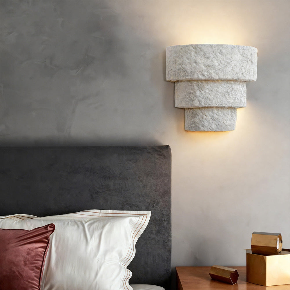 Cement Body Wall Sconce, Minimalist Concrete Uplight, view 4
