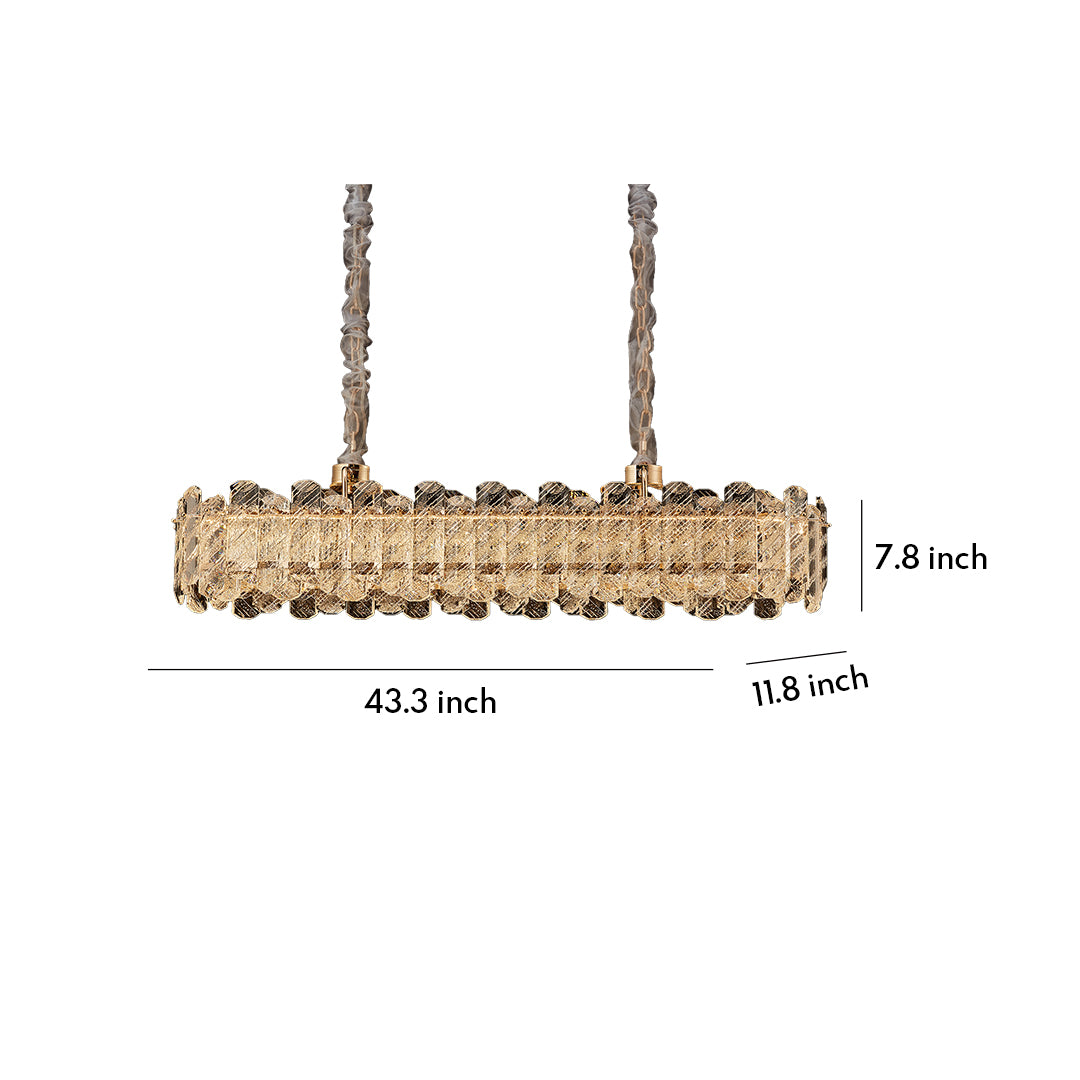 Nordic Crystal Chandelier, Carbon Steel Gold Ceiling Light, view 17