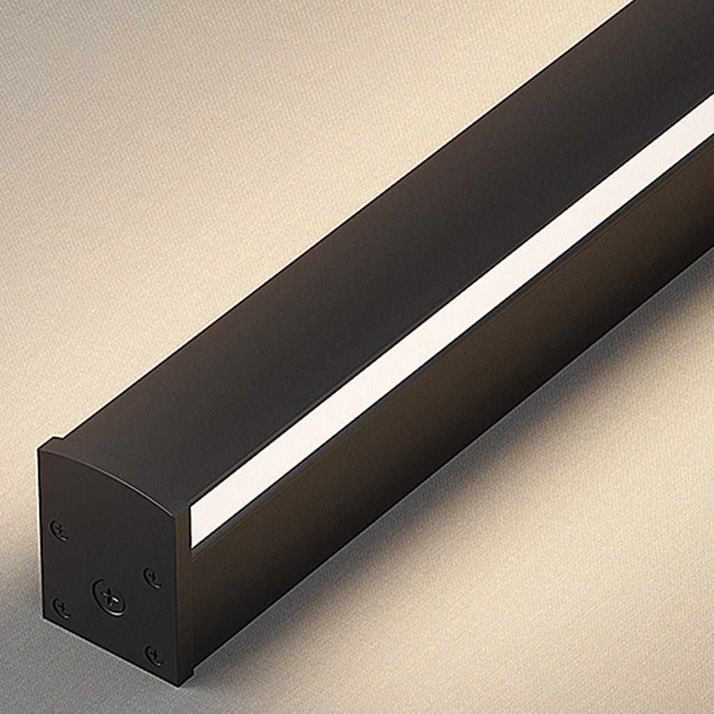 Ultra Slim Linear Wall Sconce, Black Aluminum Bar Light