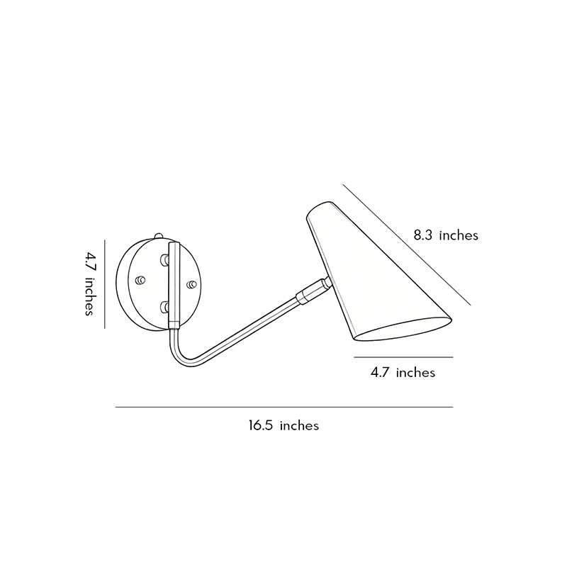Nordic Minimalist Swing Arm Sconce