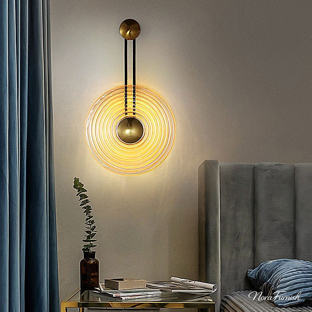 Golden Hour Entry Set – Sospiro Amber Glass Wall Sconce