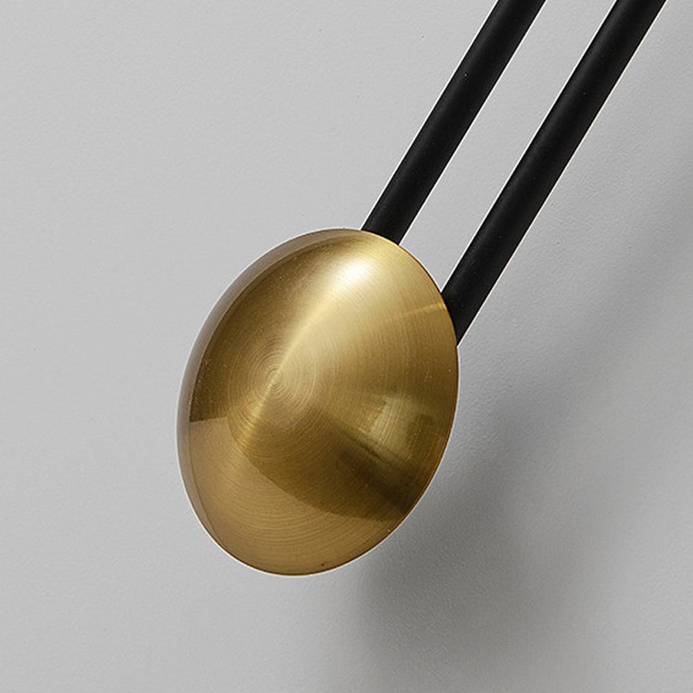 Ripple Glass Disc Sconce, Brass Pendulum LED Wall Light