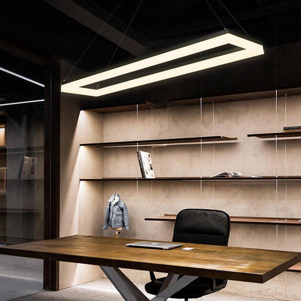 Open Rectangle LED Linear Pendant
