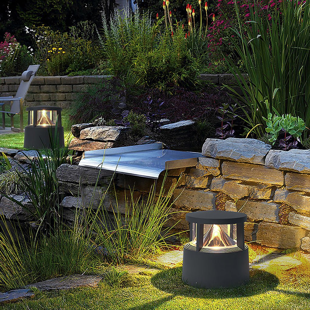 Volcano Head Lawn Light, Low Die Cast Aluminum Border Light, view 14